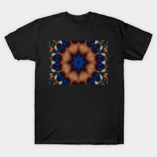 Symmetry in Blue T-Shirt